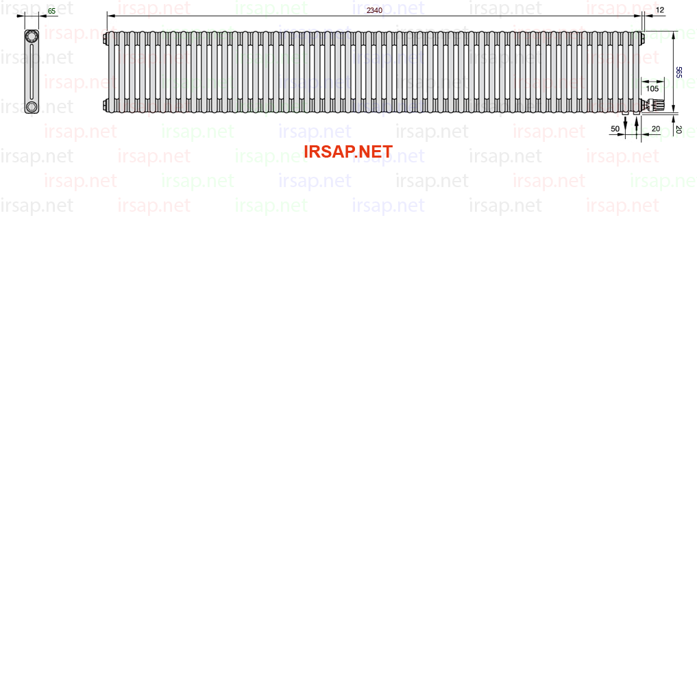 Радиатор IRSAP Tesi 20565/52 T26 CL 01